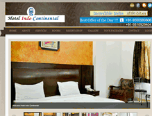 Tablet Screenshot of hotelindocontinental.com